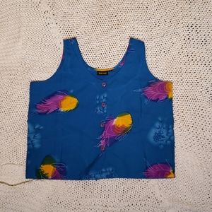 Rainbow Fish Button Tank